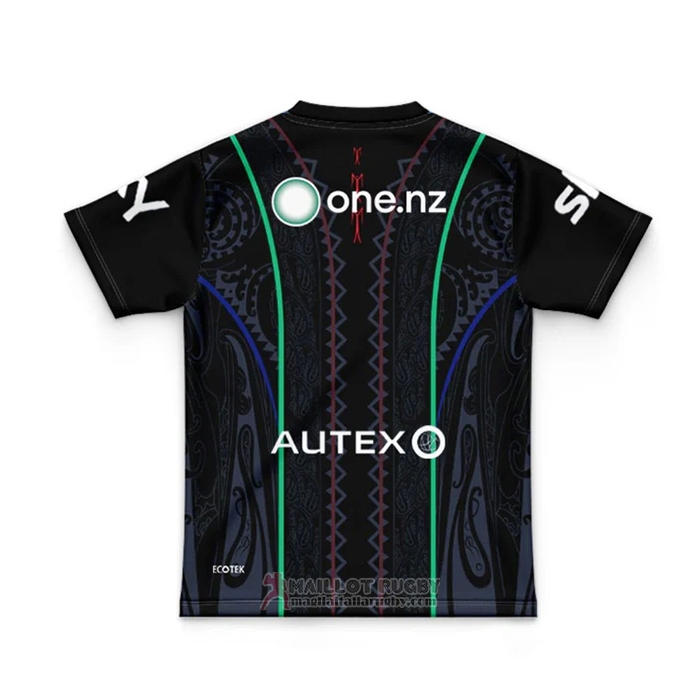 Maglia Bambini Nuova Zelanda Warriors Rugby 2024 Indigeno